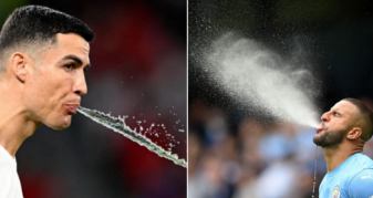 Info Shqip: Pse lojtarët e pështyjnë ujin dhe nuk e pinë atë?